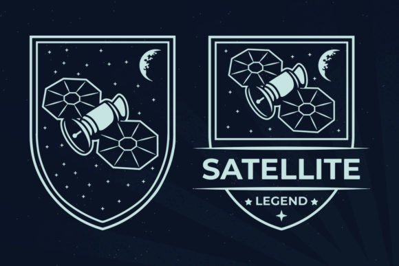 Download Legend Satellite Vintage Logo - Premium Resources