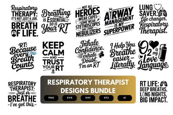 Download Respiratory Therapist SVG Bundle - Respiratory Collection