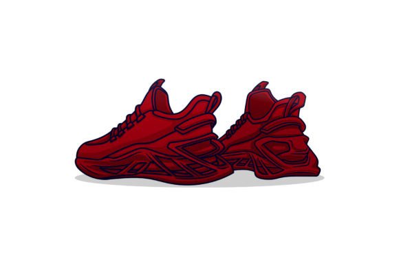 Download Red Hypebeast Sneakers Vector - Premium Resources