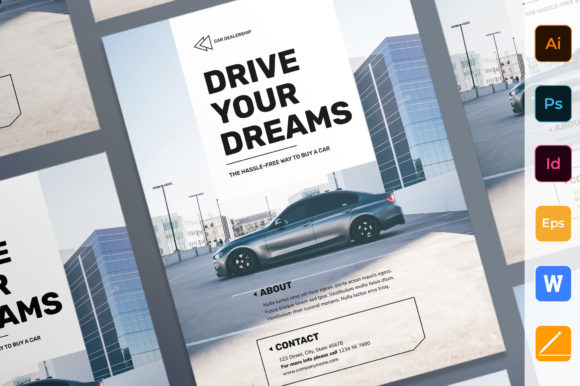 Download Car Dealership Poster Template - Dealership Collection