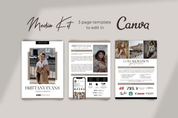 Download Modern Media Kit Canva Template - Modern Collection