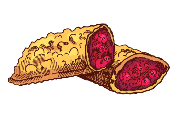 Download Berry Pie. Hot Fast Food Dessert Color S - Pie Collection